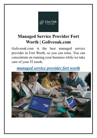 Managed Service Provider Fort   Worth