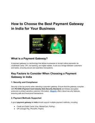 Best Payment Gateway in India for Your Business