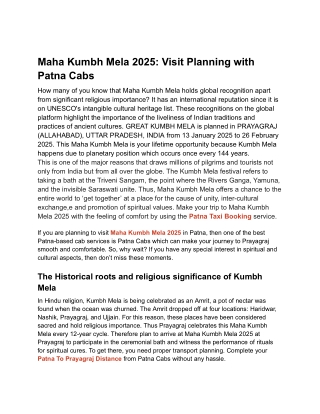 Best Affordable Taxi Service in Patna - Patna Cabs Pvt Ltd