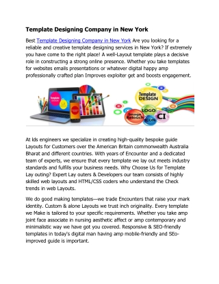 Template Designing Company in New York