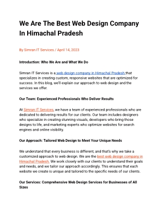 Best SEO Services in Shimla