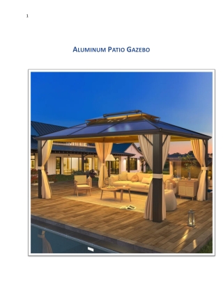 ALUMINUM PATIO GAZEBO
