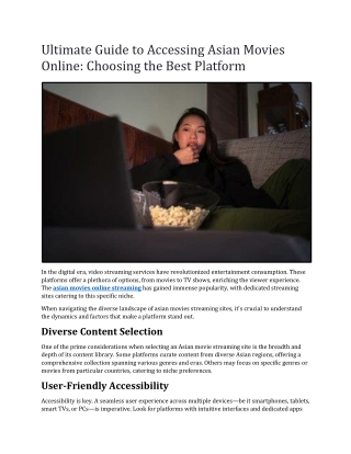 Ultimate Guide to Accessing Asian Movies Online  ChimeTV