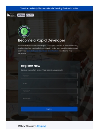 Mendix Advanced Developer Certification Course | Enroll Today | Get Certified