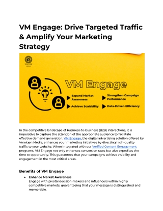 VM Engage_ Drive Targeted Traffic & Amplify Your Marketing Strategy