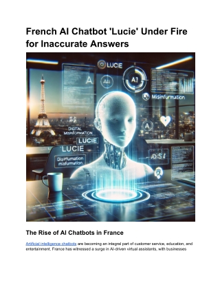 French AI Chatbot 'Lucie' Under Fire for Inaccurate Answers