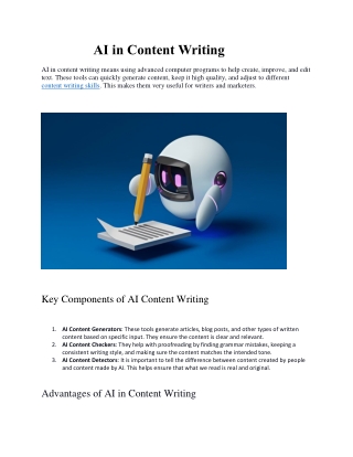 Content Writing Skills of Ai : Create Faster And Smarter