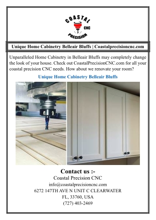 Unique Home Cabinetry Belleair Bluffs | Coastalprecisioncnc.com