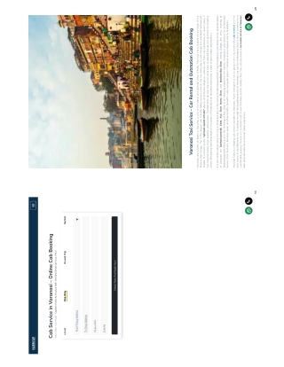 Cab Service In Varanasi | Best Taxi Service At 30% Discount