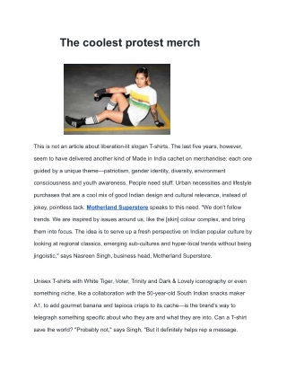 The Coolest Protest Merch