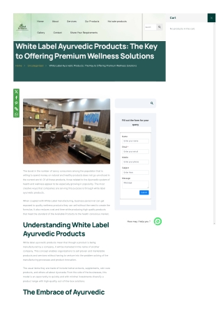 white label products manufacturer