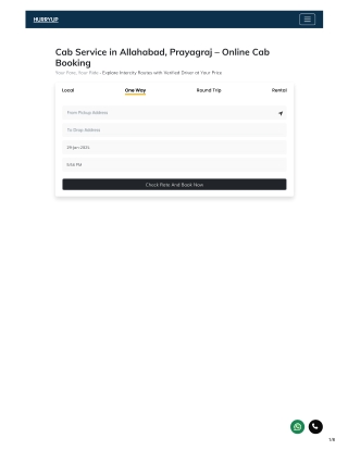 Cab Service In Allahabad Prayagraj | Best Taxi Services