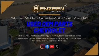 Why Used OEM Parts Are the Best Option for Your Chevrolet