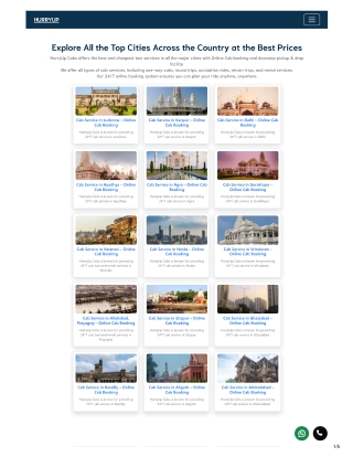 topBest Cab And Taxi Services in India | HurryUp city