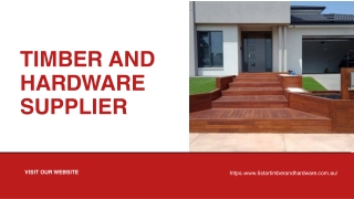 Trusted Timber and Hardware Supplier in Melbourne