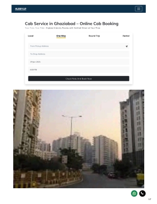 Cab Service In Ghaziabad | Best Cab Service At 30% Discount