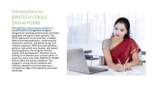 BIMTECH COOLS Online PGDM -Your Gateway to Professional Excellence