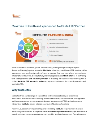 Maximize ROI with an Experienced NetSuite ERP Partner