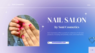 Soni Cosmetics ppt 1