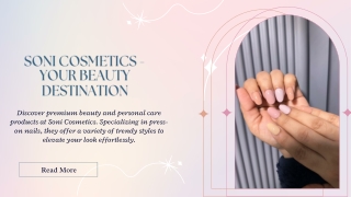 Soni cosmetics ppt 3