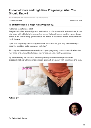 Endometriosis and High Risk Pregnancy