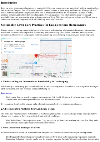 **Sustainable Lawn Care Practices for Eco-Conscious Homeowners**