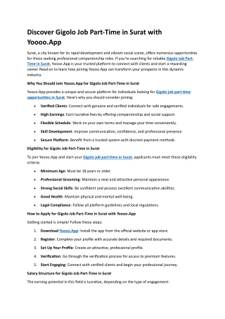 Discover Gigolo Job Part