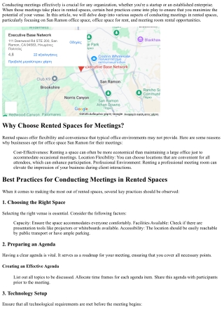 Best Practices for Performing Conferences in Rented Spaces