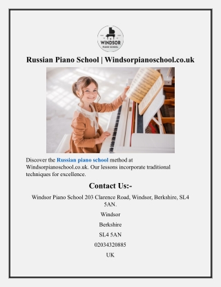 Russian Piano School Windsorpianoschool.co.uk