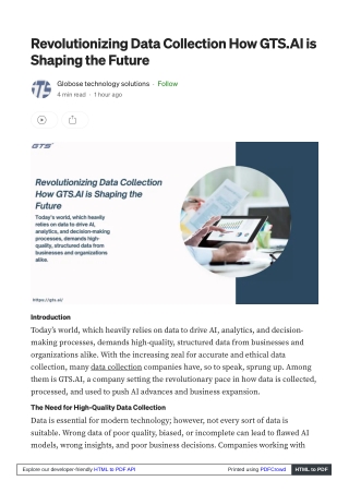 Revolutionizing Data Collection How GTS.AI is Shaping the Future