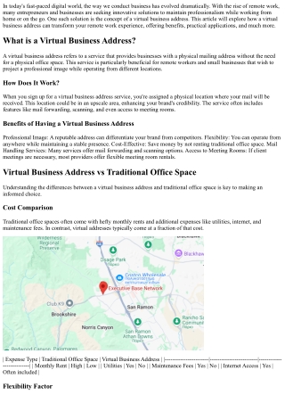 Virtual Business Address: A Video Game Changer for Remote Work