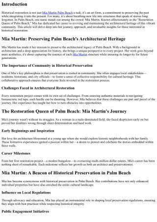 “Navigating Challenges in Historical Restoration with Expert Tips from Mia Marti