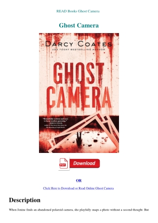 READ Books Ghost Camera