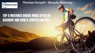 Top 5 Mistakes Bikers Make After an Accident and How a Lawyer Can Help