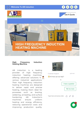 High-Frequency Induction Heating Machine for Rapid and Precise Heating