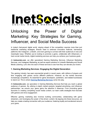 Influencer Marketing Services