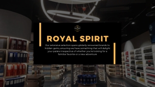 Royal Spirit Best Online Spirits Store for Premium Liquor & Exclusive Deals