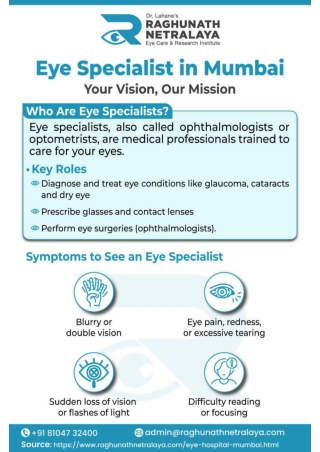 Best Eye Speacilist Treatment in Mumbai