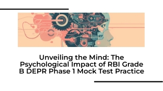 The Psychological Impact of RBI Grade B DEPR Phase 1 Mock Test Practice