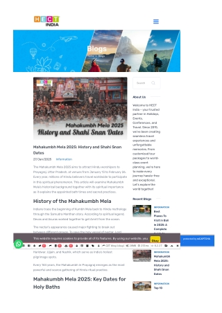 Mahakumbh Mela 2025 History and Shahi Snan Dates