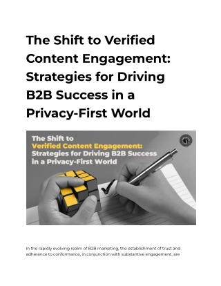 The Shift to Verified Content Engagement_ Strategies for Driving B2B Success in a Privacy-First World
