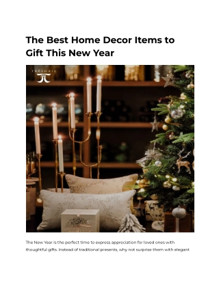 The Best Home Decor Items to Gift This New Year