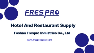 Hotel And Restaurant Supply