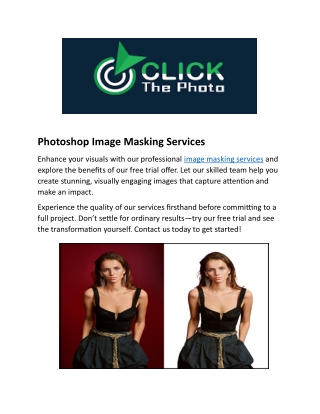 Photoshop Image Masking Services