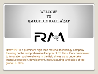 RM Cotton Bale Wrap Cost – Affordable & Durable Packaging
