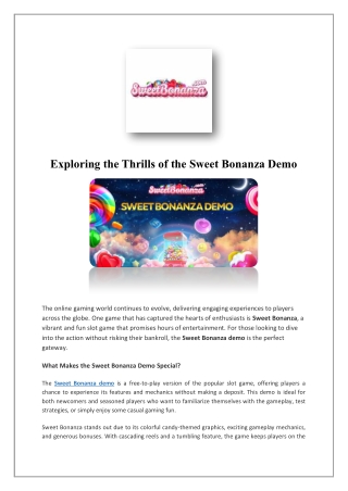 Tatlı Bonanza Demosu | Tatlı Bonanza