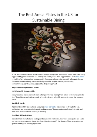 Ecodyne: The Best Areca Plates in the US