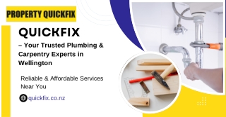 QuickFix – Your Trusted Plumbing & Carpentry Experts in Wellington