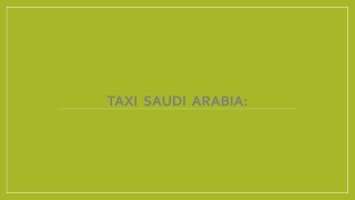 Taxi  saudi  arabia