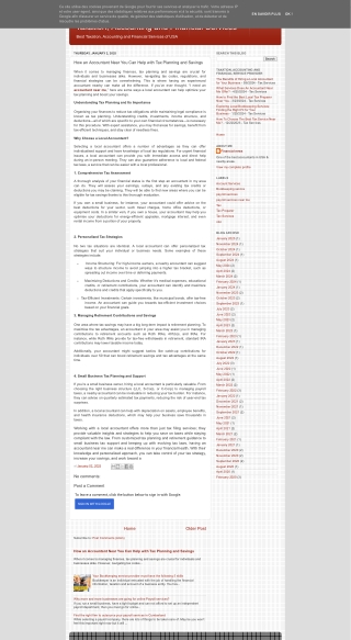 How an Accountant Near You Can Help with Tax Planning and Savings